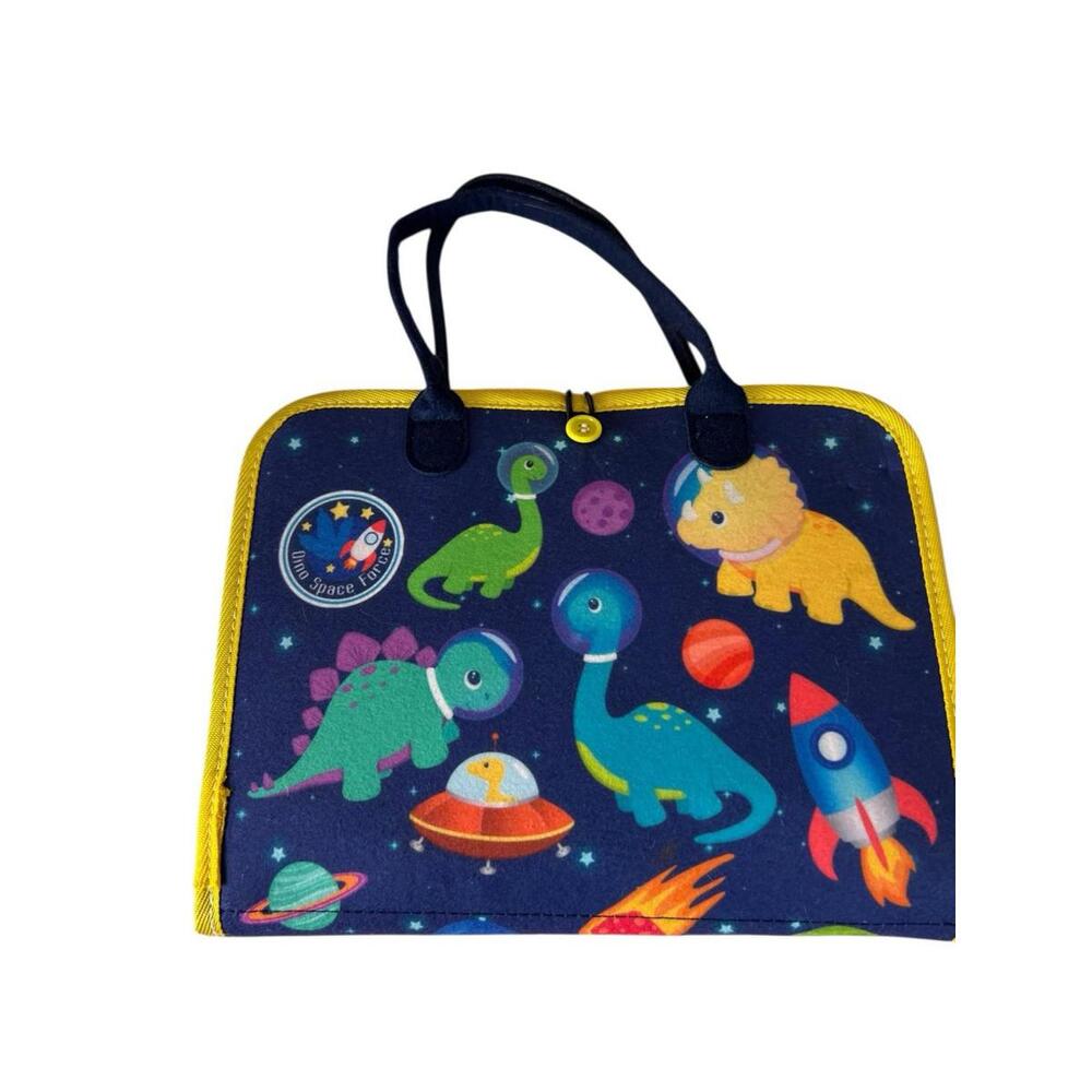 Dino Space Force Busy Book Montessori Learning Toy Toddler Kids Educational